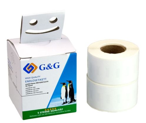 G&G 15564, Hvid, Selvklæbende Printeretiket, Rektandel, Dymo, Dymo Labelwriter 450 Dymo Labelwriter 450 Duo Dymo Labelwriter 450 Turbo Dymo Labelwrit