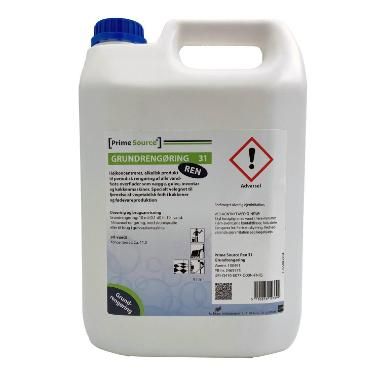 Grundrengøring Prime Source Ren 31 Allround Uden Farve/Parfume 5 Ltr. Dunk