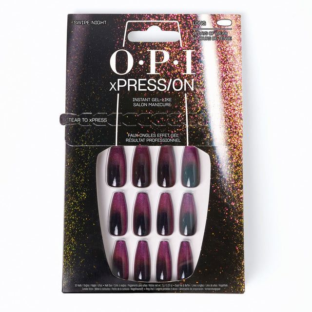 Opi Xpresson Artificial Nails Nail Art Swipe Night 30 Units