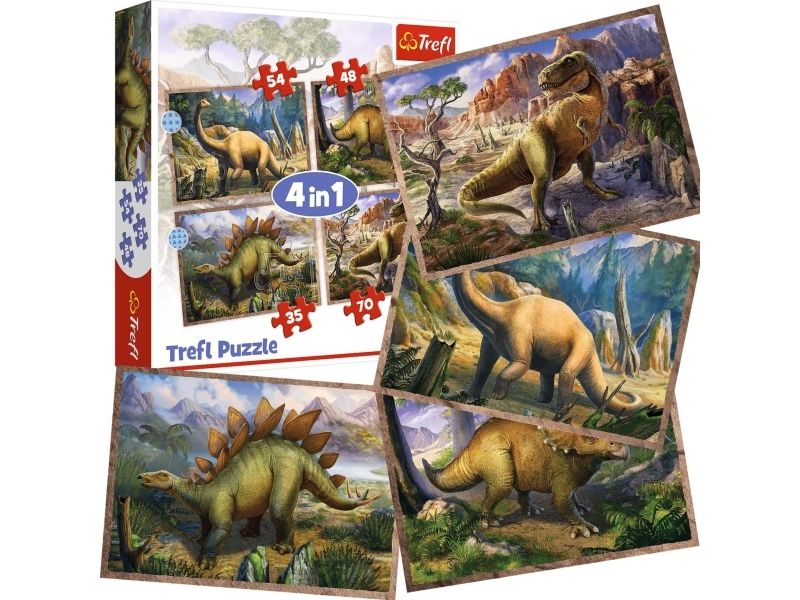 Trefl 34383, 70 Pc(S), Dinosaurs, 4 Yr(S)