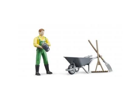Bruder Figure Set Farmer With Accessories Toy