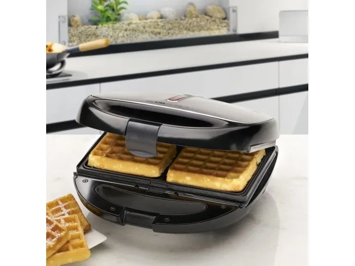 Clatronic ST/WA 3670 - Smörgåsgrill/våffeljärn/grill - 800 W - svart/inox | Köksapparater - Bröd & Rostat bröd - Brödrostar | GameStuff