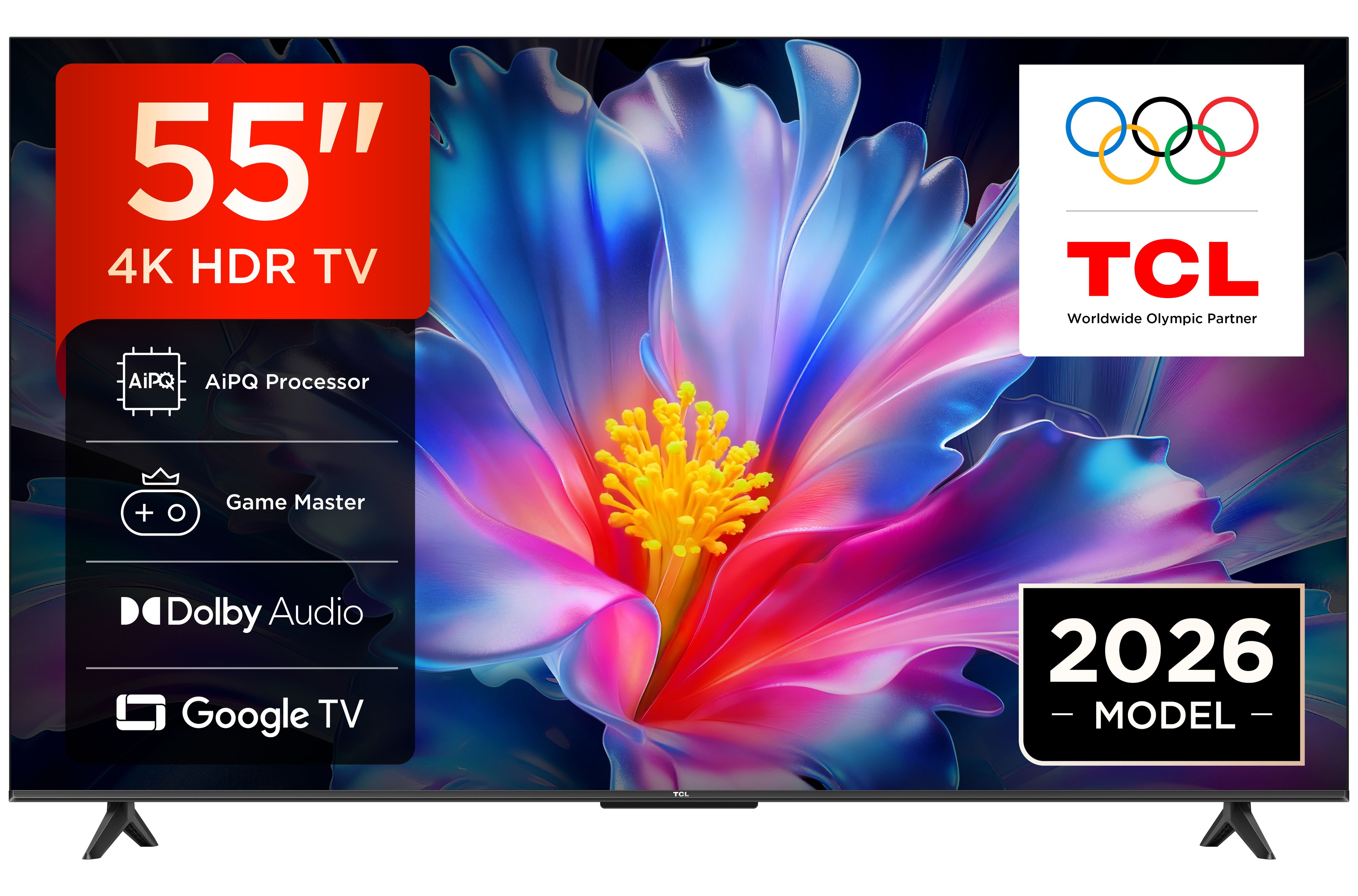 Tcl P6l 55P6l, 139,7 Cm (55"), 3840 X 2160 Pixel, Qled, Smart-Tv, Wlan, Schwarz