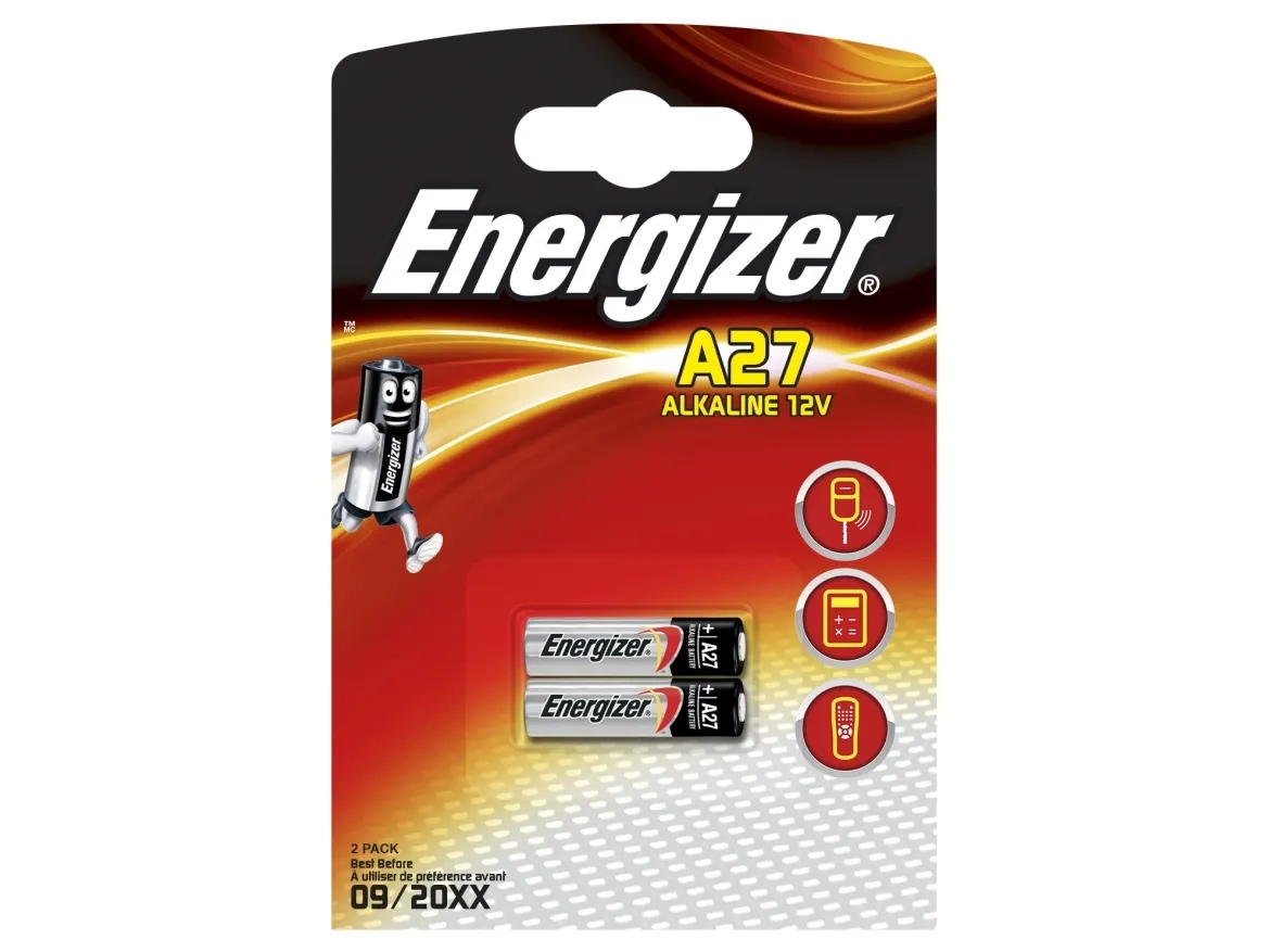 Energizer A27 - Batteri 2 x A27 - alkaliskt - 22 mAh | EL Artiklar - Batteri - Knappcell batteri | GameStuff