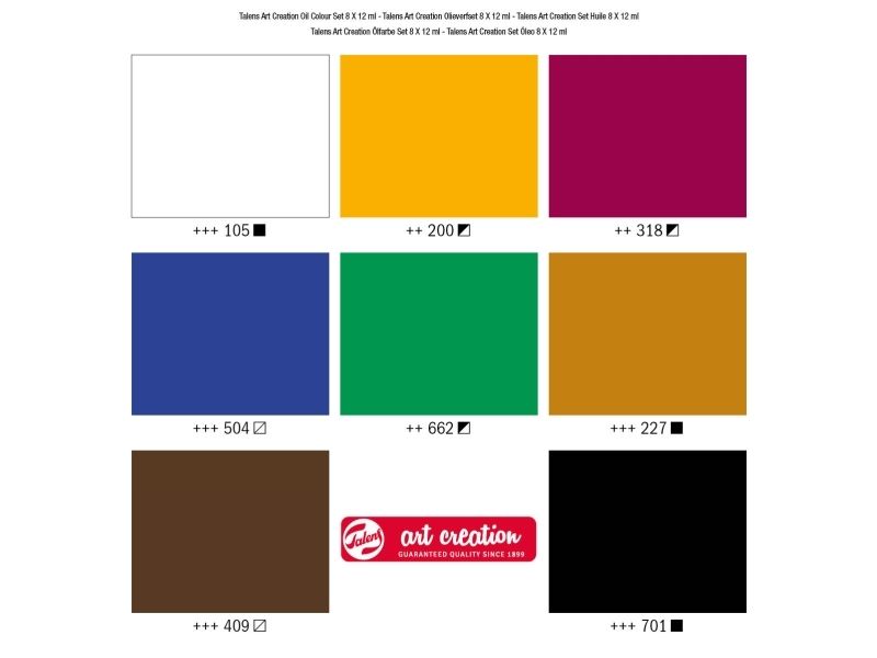 Talens Art Creation Oil Colour Set | 8 X