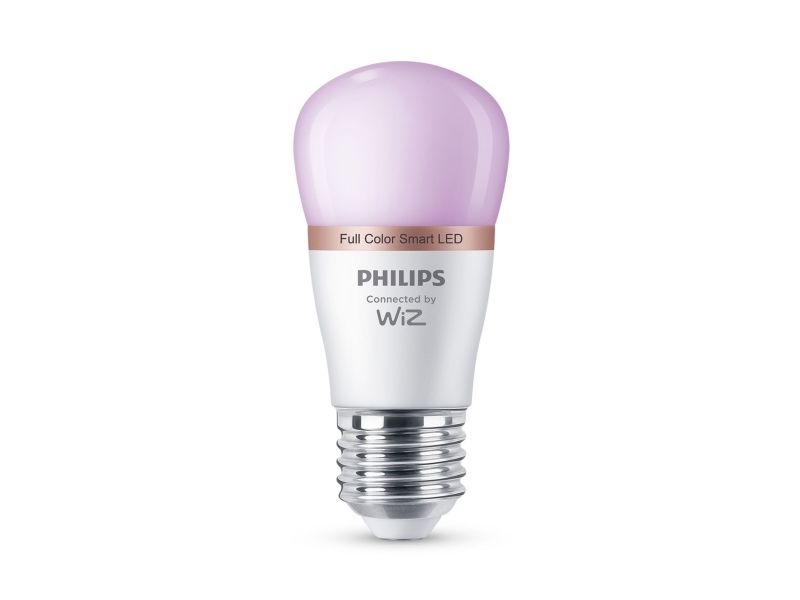 Philips Smart LED RGB P45 pære, E27 fatning, 470lm, Wi-Fi/Bluetooth, Wi-Fi 4 (802.11n), 802.11b, 802.11g, LED, E27, P45, Flere