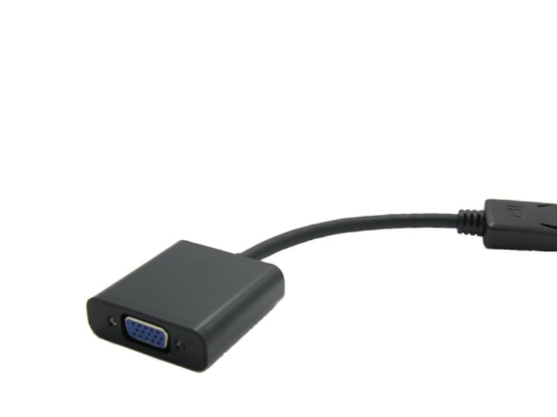 Value Displayport-Vga Adapter, Dp St - Vga Bu, 150 M, Vga (D-Sub), Displayport, Männlich, Weiblich, Schwarz