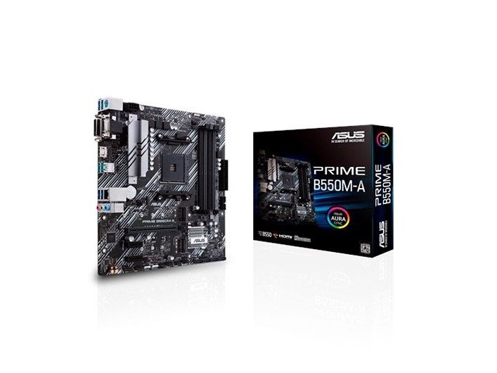 Asus Prime B550m-A, Amd, Sockel Am4, 3. Generation Amd Ryzen 3, 3. Generation Amd Ryzen 5, 3. Generation Amd Ryzen 7, 3..., Ddr4-Sdram, 128 Gb, Di