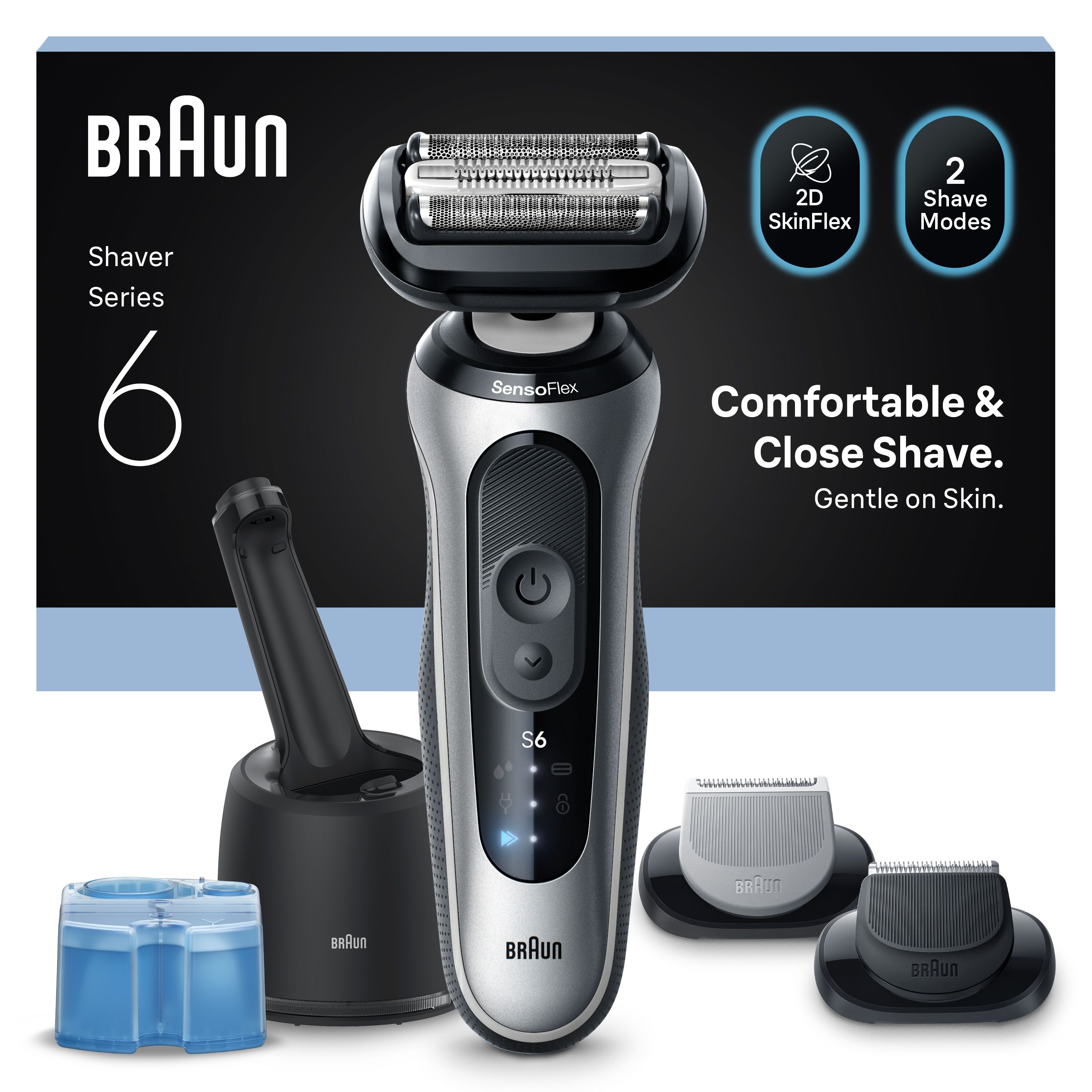 Braun Series 6 62-S7650cc Haarschneidemaschine/Trimmer, Silber