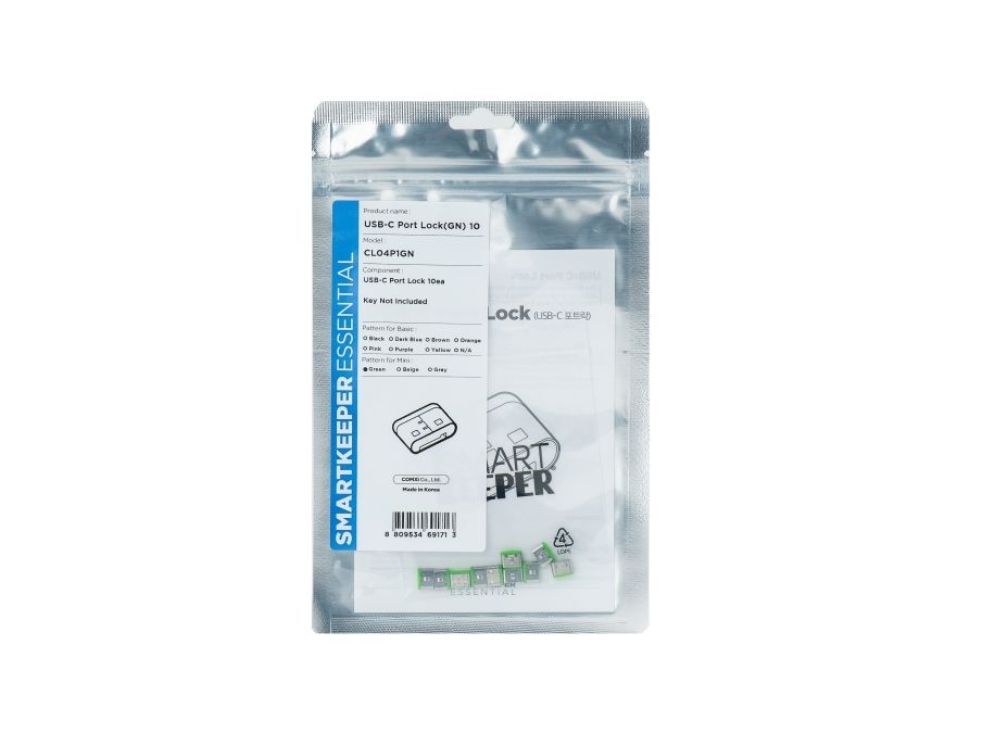 Smartkeeper Essential / 10 X Usb C-Port Blockers / Grün Cl04p1gn - Image 3