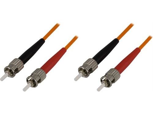 Deltaco Fiberkabel, St - St, 62,5/125, Om1, Duplex, Multimode, 1,5M, 1,5 M, Om1, 2X St, 2X St