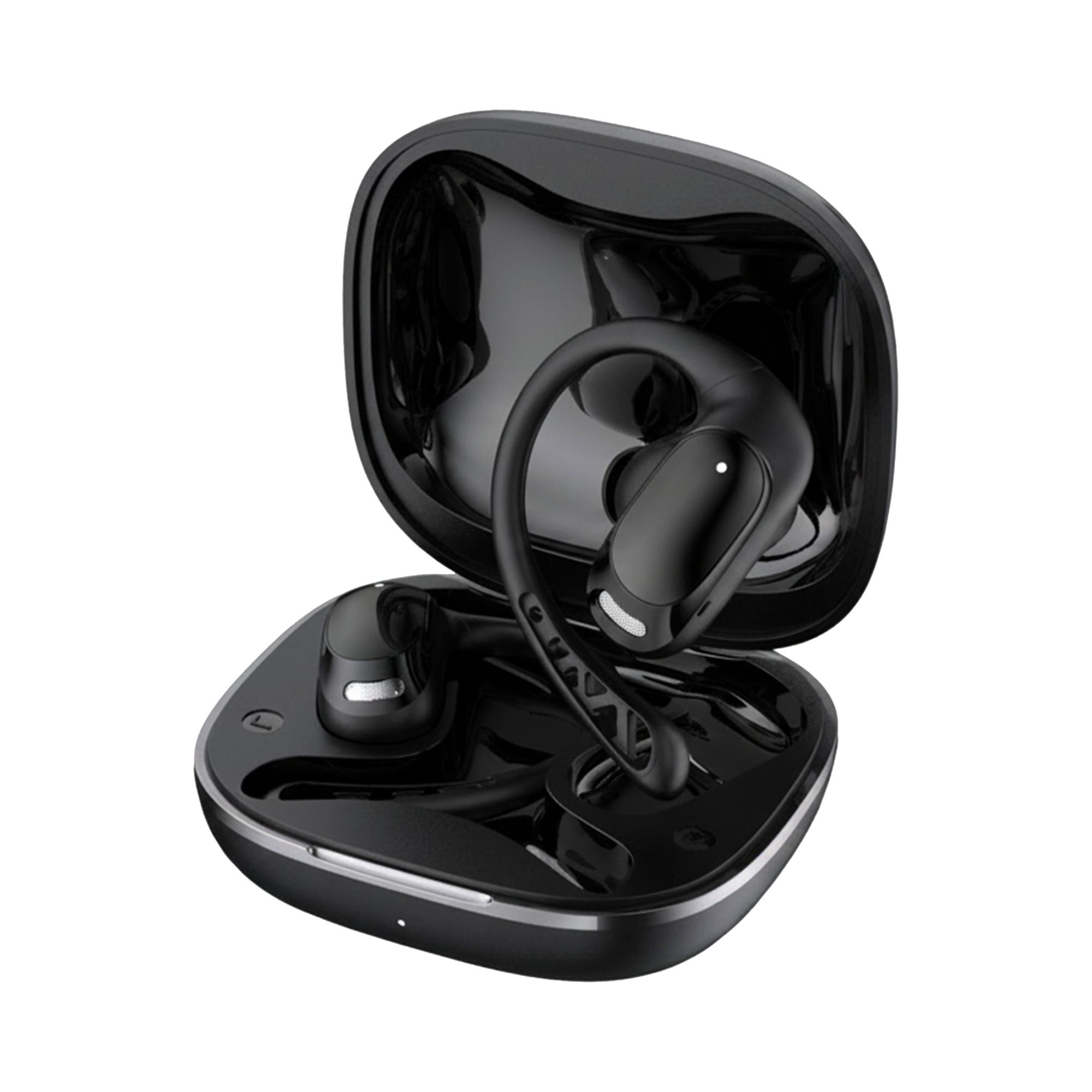 Streetz T700 Open Ear Earphones, Black, True Wireless Stereo (Tws), Musik/Hverdag, 20 - 20000 Hz, 70 G, Headset, Sort