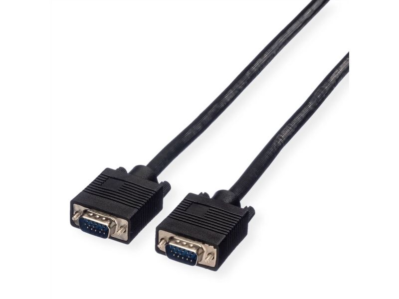 Value Svga Cable, Hd15, M/M 20 M, 20 M, Vga (D-Sub), Vga (D-Sub), Hanstik, Hanstik, Sort