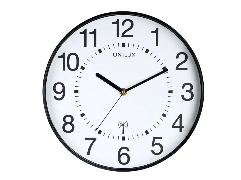 Väggklocka Unilux Wave svart - diameter: 30 cm | Möbler - Tillbehör - Väggklockor | GameStuff