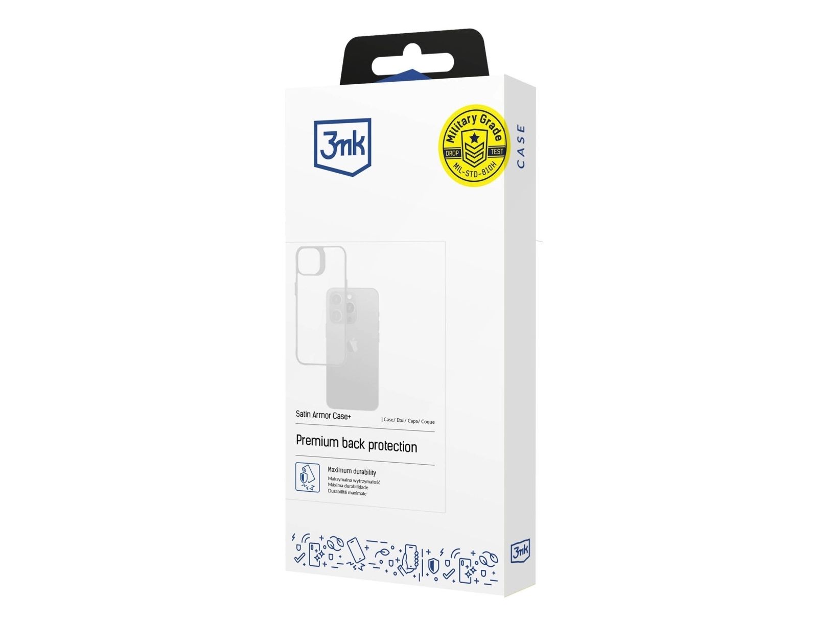3Mk Satin Armor Case+, Cover, Samsung, Galaxy A35 5G, 16,8 Cm (6.6"), Transparent