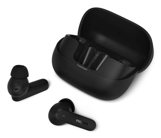Philips Tat3000bk/00, True Wireless Stereo (Tws), 20 - 20000 Hz, Anrufe/Musik, 66 G, Kopfhörer, Schwarz