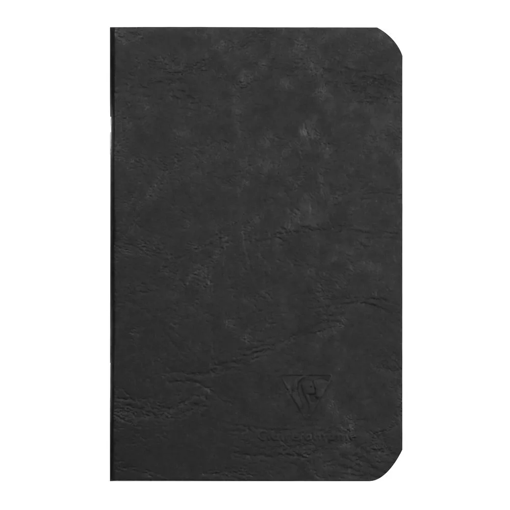Clairefontaine Age Bag Black Notebook 9x14cm, 96 sidor/48 ark, 90gram vitt papper, olinjerat, kartongomslag | Skola & Hobby - Till skolväskan - Pennfodral | GameStuff