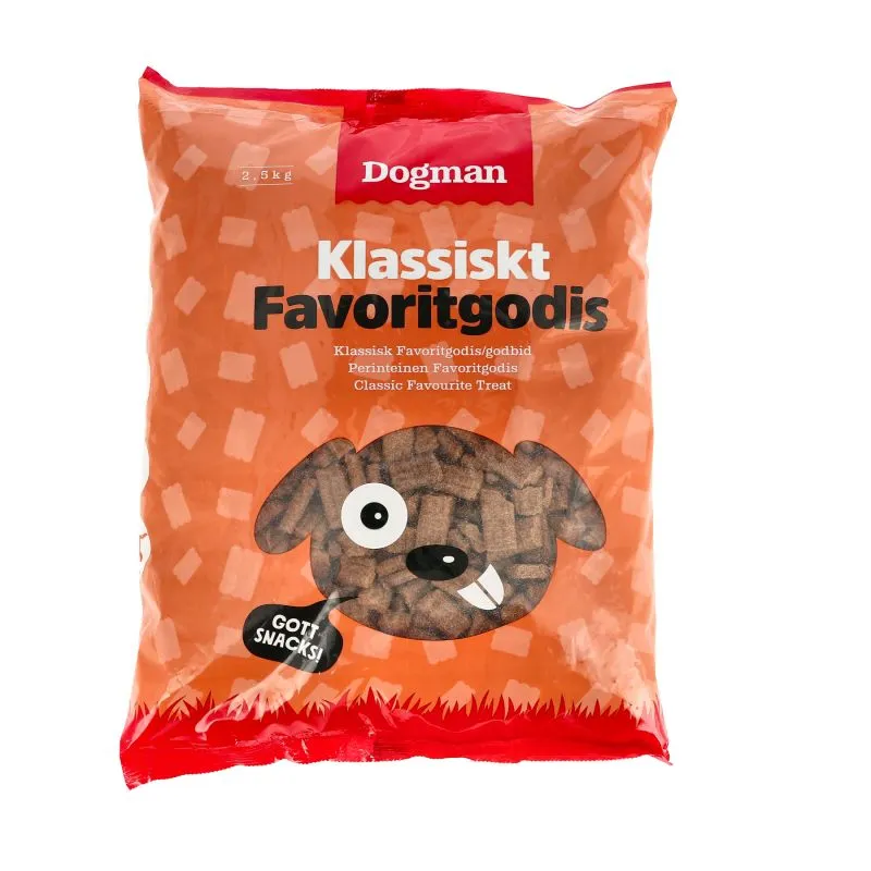 DOGMAN Favoritgodis Kvart Snitter 2,5kg | Sällskapsdjur - Hund - Hundgodis | GameStuff