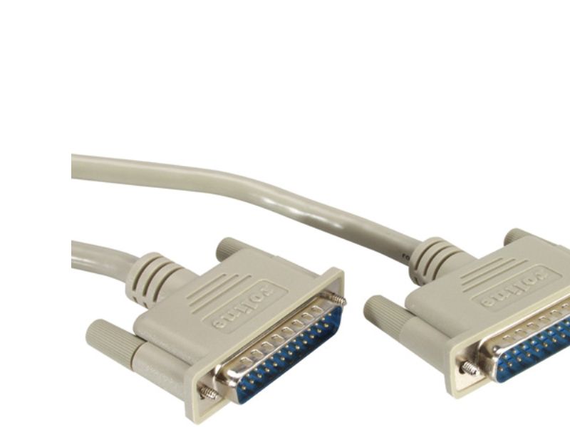 Roline 6M Rs232, Grå, 6 M, 25-Pin D-Sub Rs232, 25-Pin D-Sub Rs232, Hanstik, Hanstik