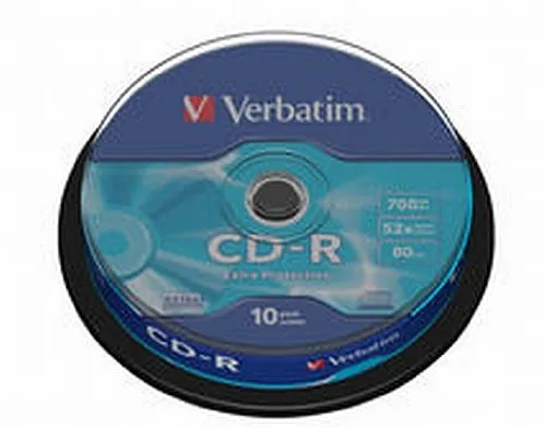 Verbatim - 10 x CD-R - 700 MB (80 min) 52x - tynd cd-boks