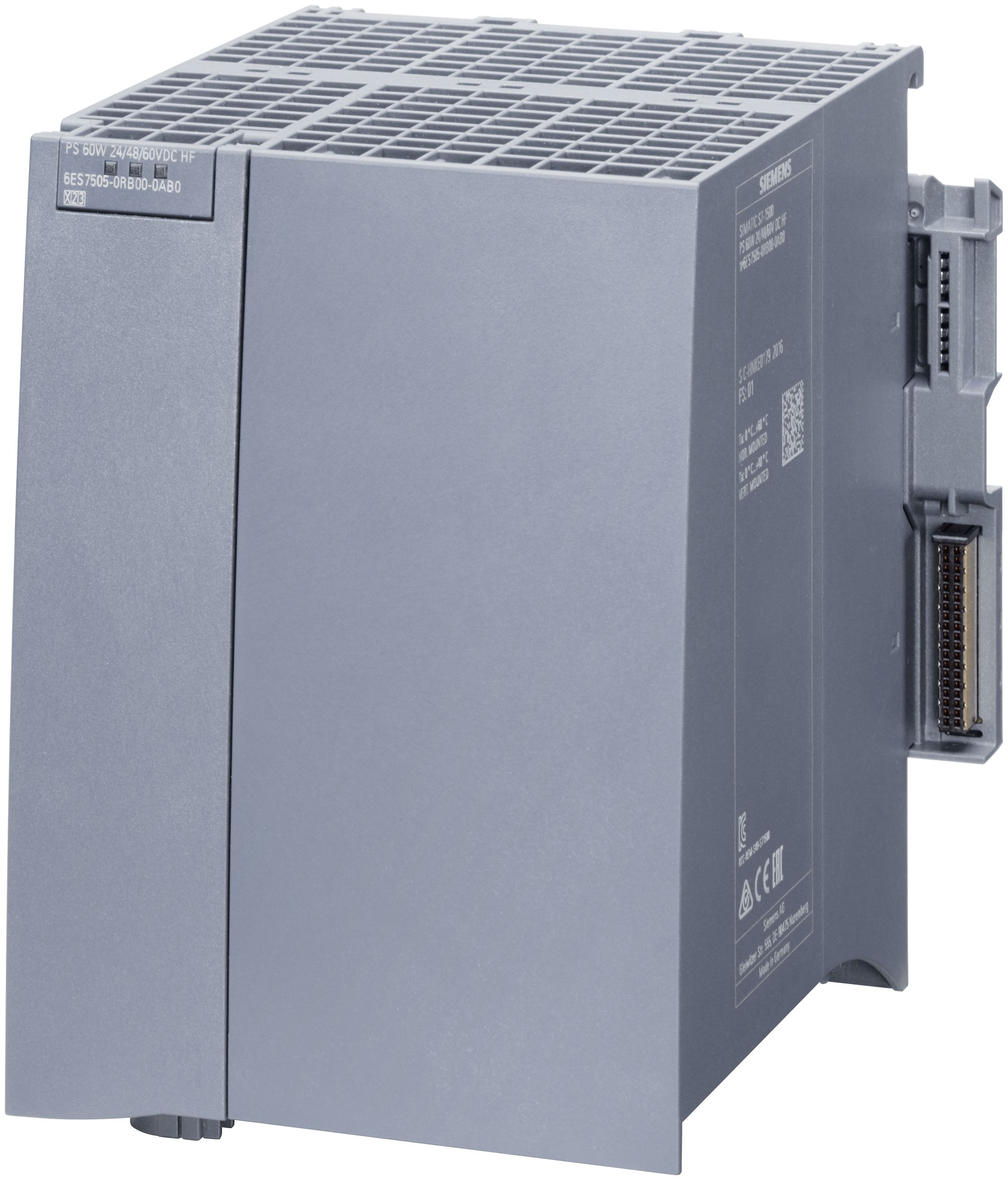Siemens 6Es7505-0Rb00-0Ab0 6Es75050rb000ab0 Plc-Strømforsyning