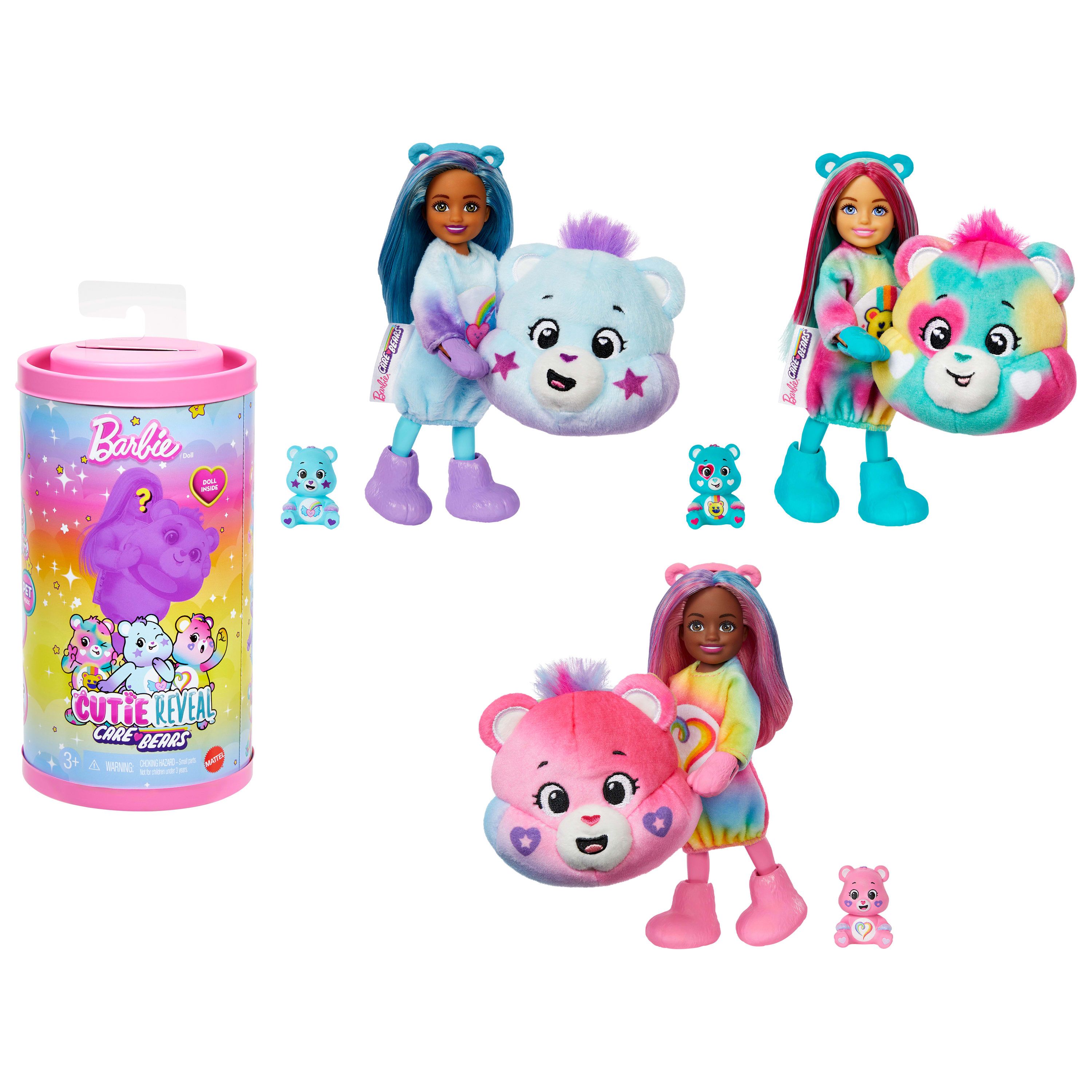 Barbie Cutie Reveal Care Bears Doll, Mode dukke, Hunstik, 3 År, Dreng/Pige, 149 mm, 90 g