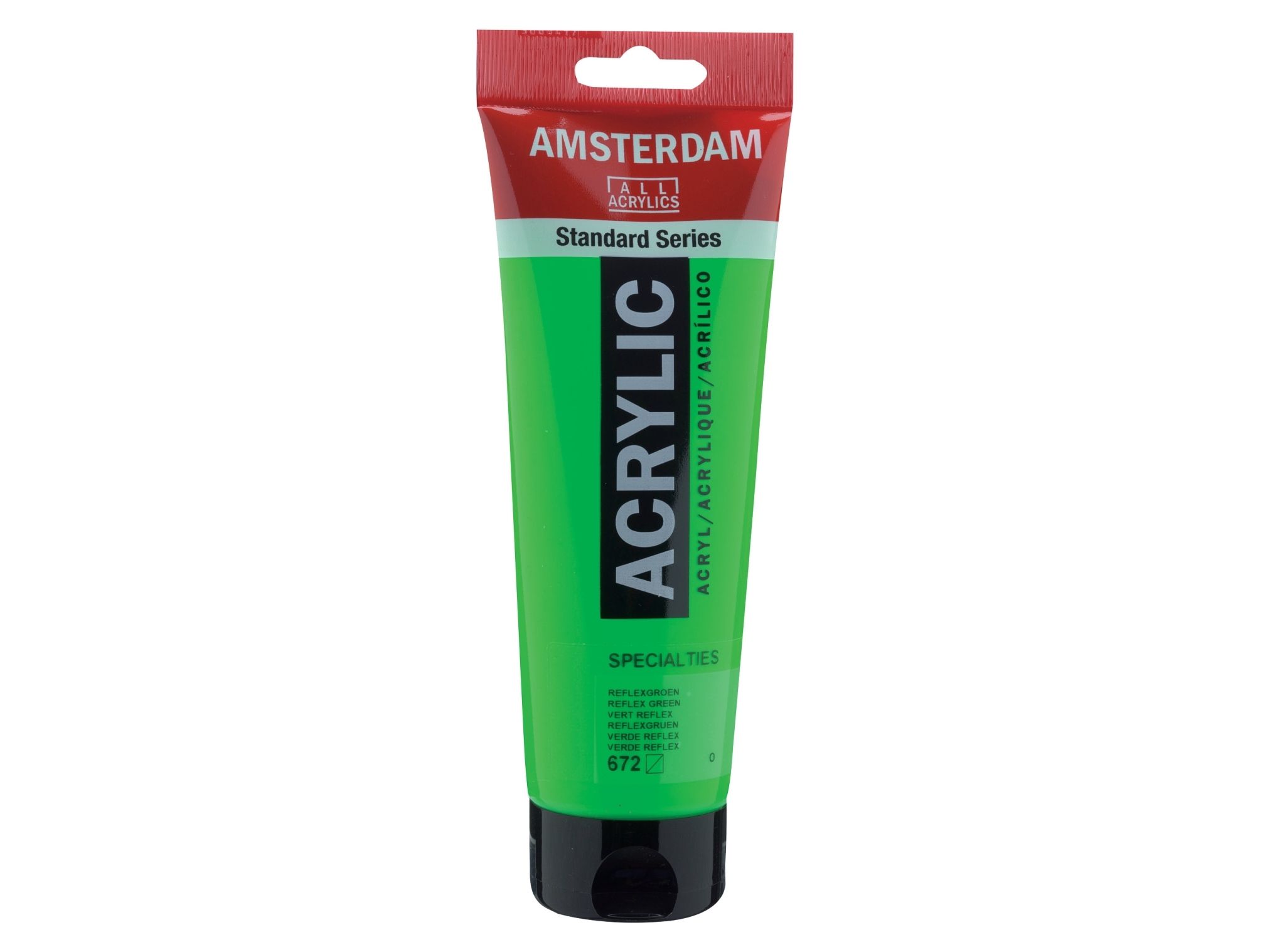 Amsterdam Standard Series akrylrör Reflex Green 672 | Skola & Hobby - Konstmaterial - Akryl & Akvareller | GameStuff