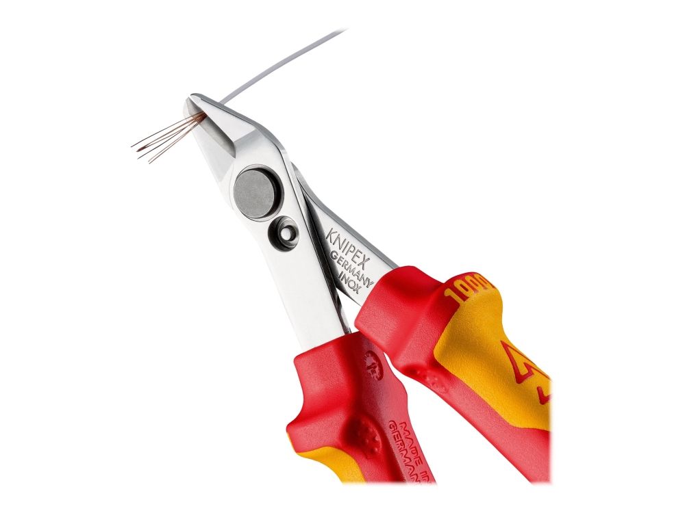 Knipex Electronic Super Knips - Præcisionsskærer - Isoleret - Klipskåret