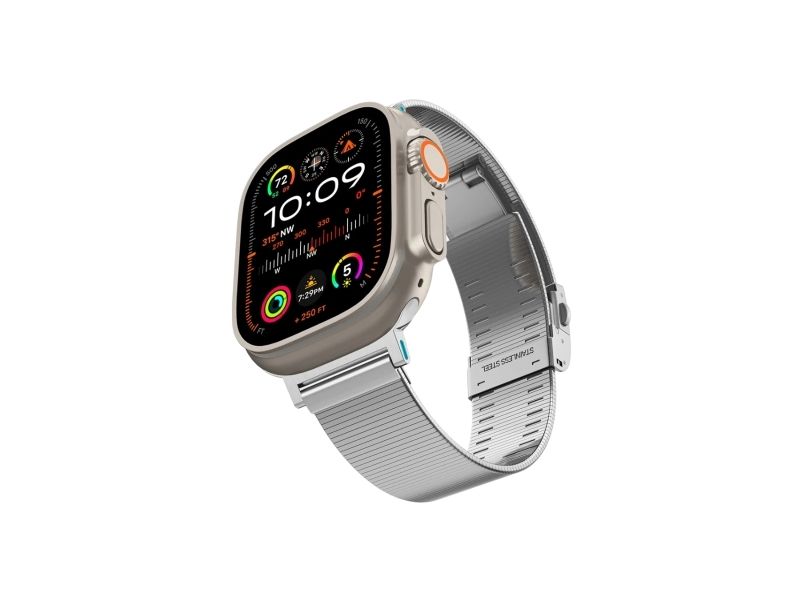 Spigen Amp07224, Band, Smartwatch, Sølv, Apple, Apple Watch 49Mm, 45Mm, 44Mm, 42Mm, Rustfrit Stål