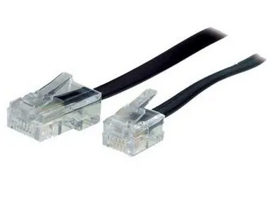 S/CONN maximum connectivity 70260, 10 m, RJ-11, RJ-45, Sort, Transparent, Hanstik, Hanstik