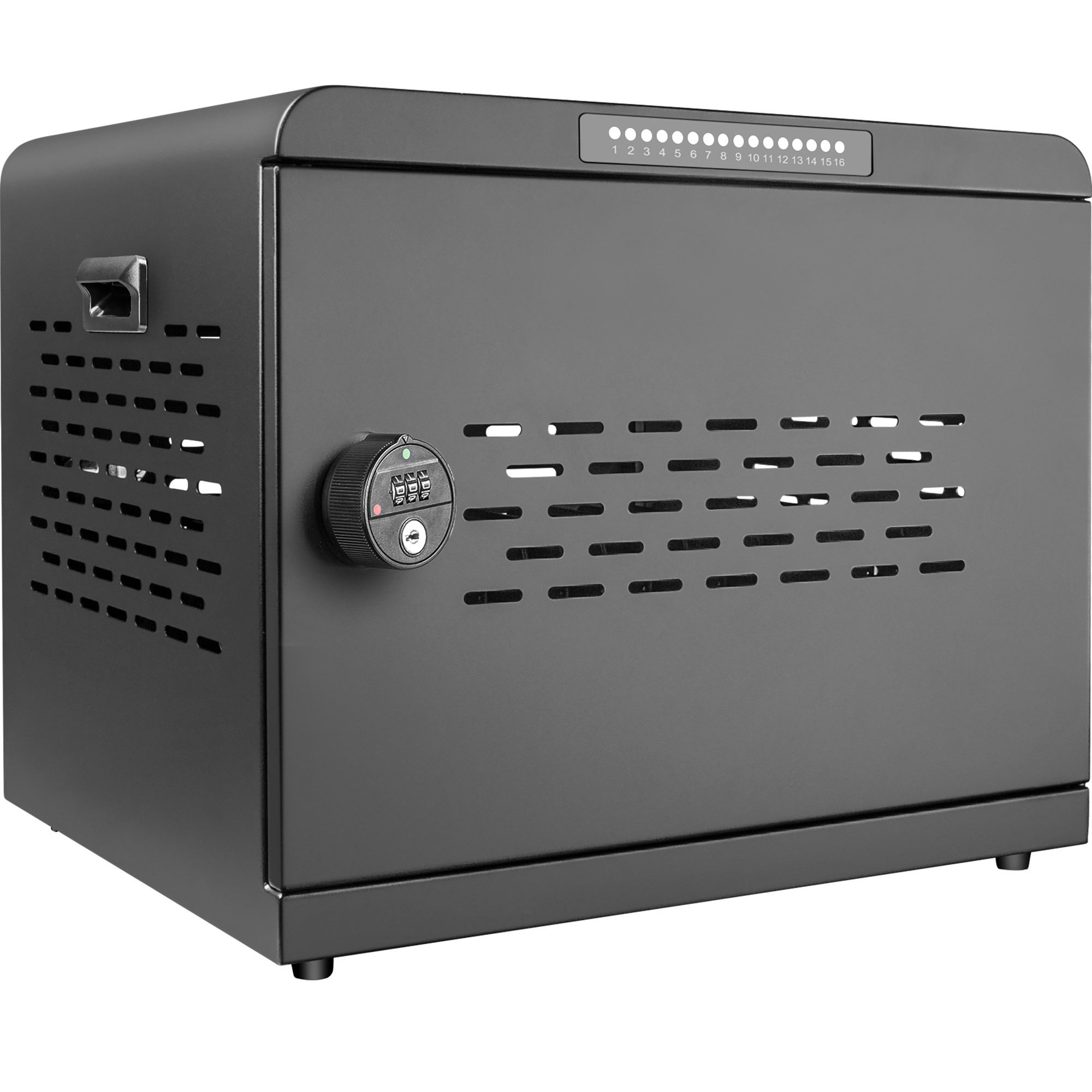 InLine® Ladeschrank, 16x USB-C, 1000W, PD3, QC5, abschließbar, schwarz (31516G)