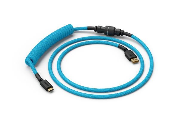 Glorious PC Gaming Race Coiled, Blå, 1,37 m, Glorious PC Gaming Race, 1 stk, Flettet, USB Type-A, USB Type-C