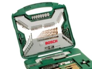 Bosch X-Line Titanium - Skruetrækker, Borebit Og Sokkelsæt - For Træ, Metal, Murerarbejde - 100 Stykker - Torx, Phillips, Pozidriv, Hex, Slot - 5 Mm,