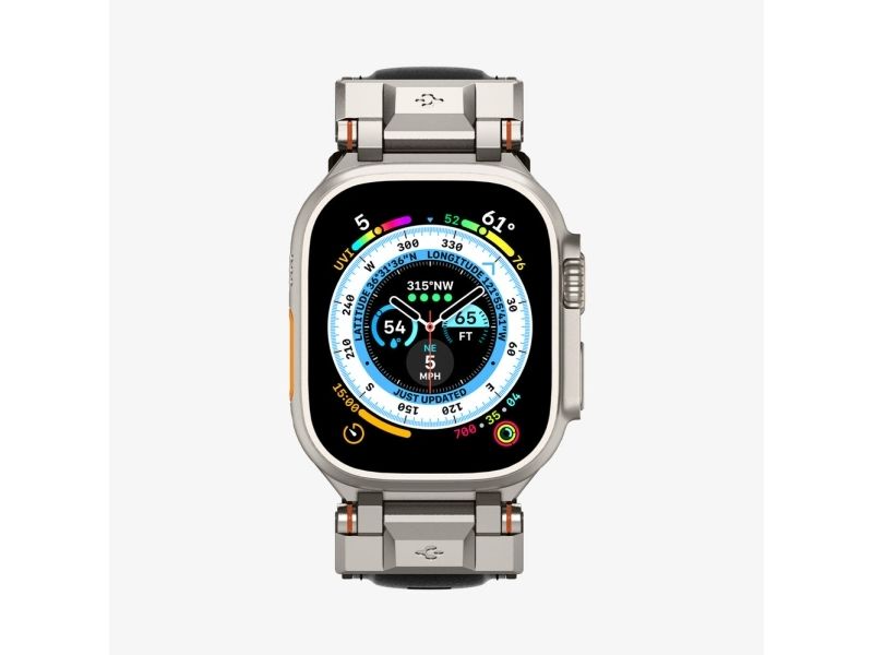 Spigen Durapro Armor Apple Watch Armband 49Mm/45Mm/44Mm/42Mm, Schwarz
