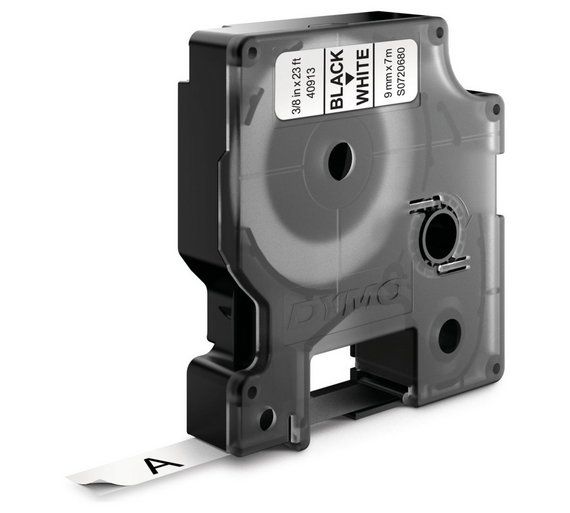 Dymo D1 - Standardetiketten - Schwarz Auf Weiß - 9Mm X 7M, Schwarz Auf Weiss, Polyester, Belgien, -18 - 90 °C, Dymo, Labelmanager, Labelwriter 450 Du