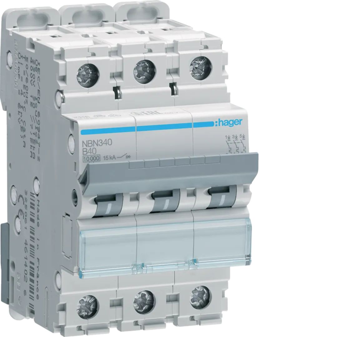 Hager Nbn340, Miniatur-Leistungsschalter, Ip20