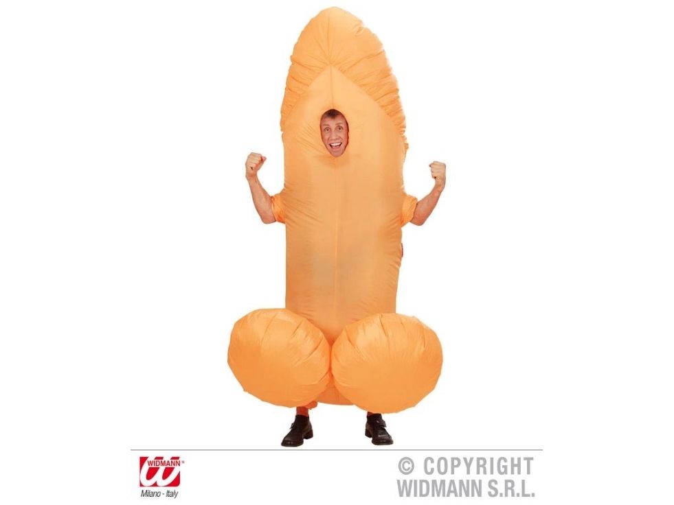 Widmann 7556P Aufblasbares Penis-Kostüm, Einheitsgröße