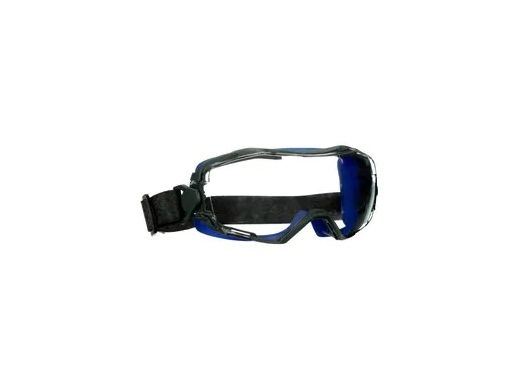 3M Gogglegear 6000, Sicherheitsbrille, Bau-/Renovierungsarbeiten, Staub-Arbeit, Die Arbeit Mit Chemikalien, Unisex, Schwarz, Blau, Transparent, Neopr