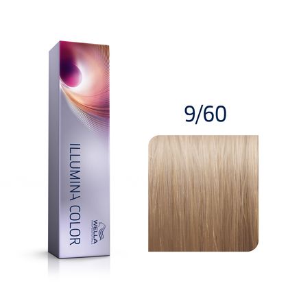 Wella Illumina Color Permanent Hair Color 9/60 Very Light Violet Natural Blonde 60ml