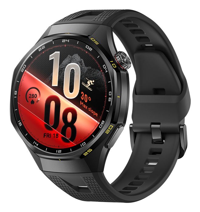 Huawei Watch GT 7 Pro - Titanlegering - smart klocka med rem - fluoroelastomer - svart - handleds: 140-210 mm - display 1.47 - Bluetooth 6.0 BR/EDR + BLE, NFC - 55.5 g  - kolsvart