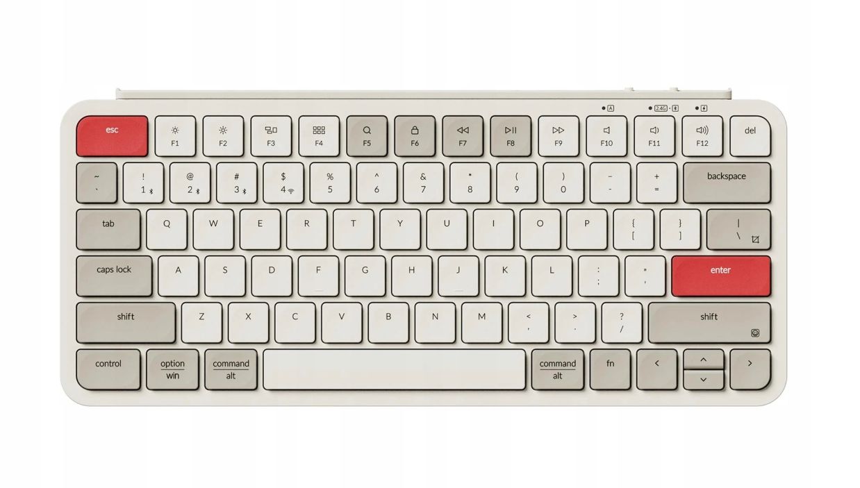 Keychron B1 Pro Low Profile retro gamingtastatur, Retro Red
