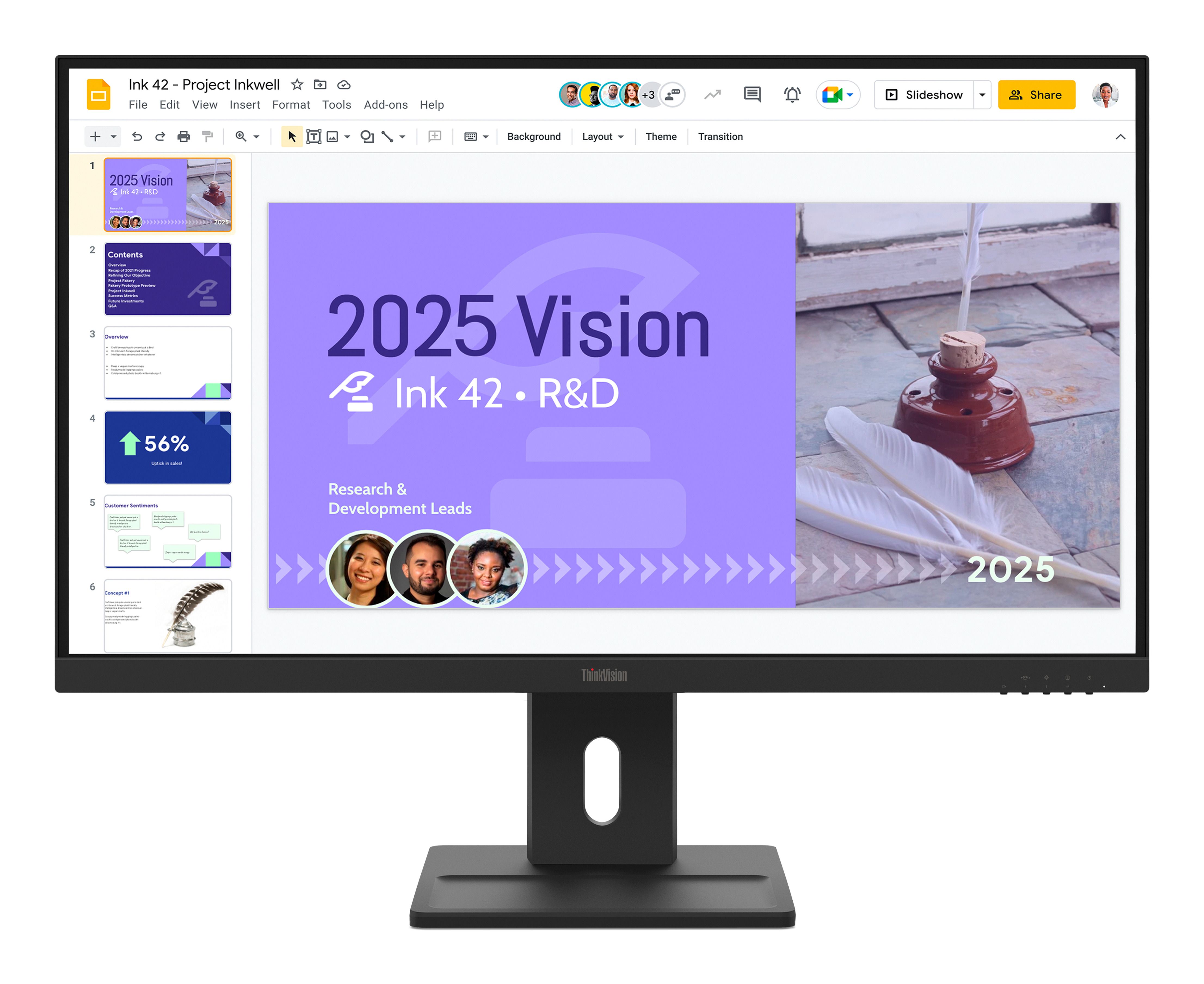Lenovo ThinkVision E27Q-40, 68,6 cm (27), 2560 x 1440 pixlar, Quad HD, LCD, 6 ms, Svart