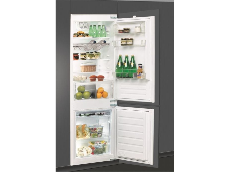 Whirlpool Art 66122 - Køleskab/Fryser - Bund-Fryser - Til Indbygning - Niche - Bredde: 56 Cm - Dybde: 55 Cm - Højde: 177.6 Cm - 273 Liter - Klasse E