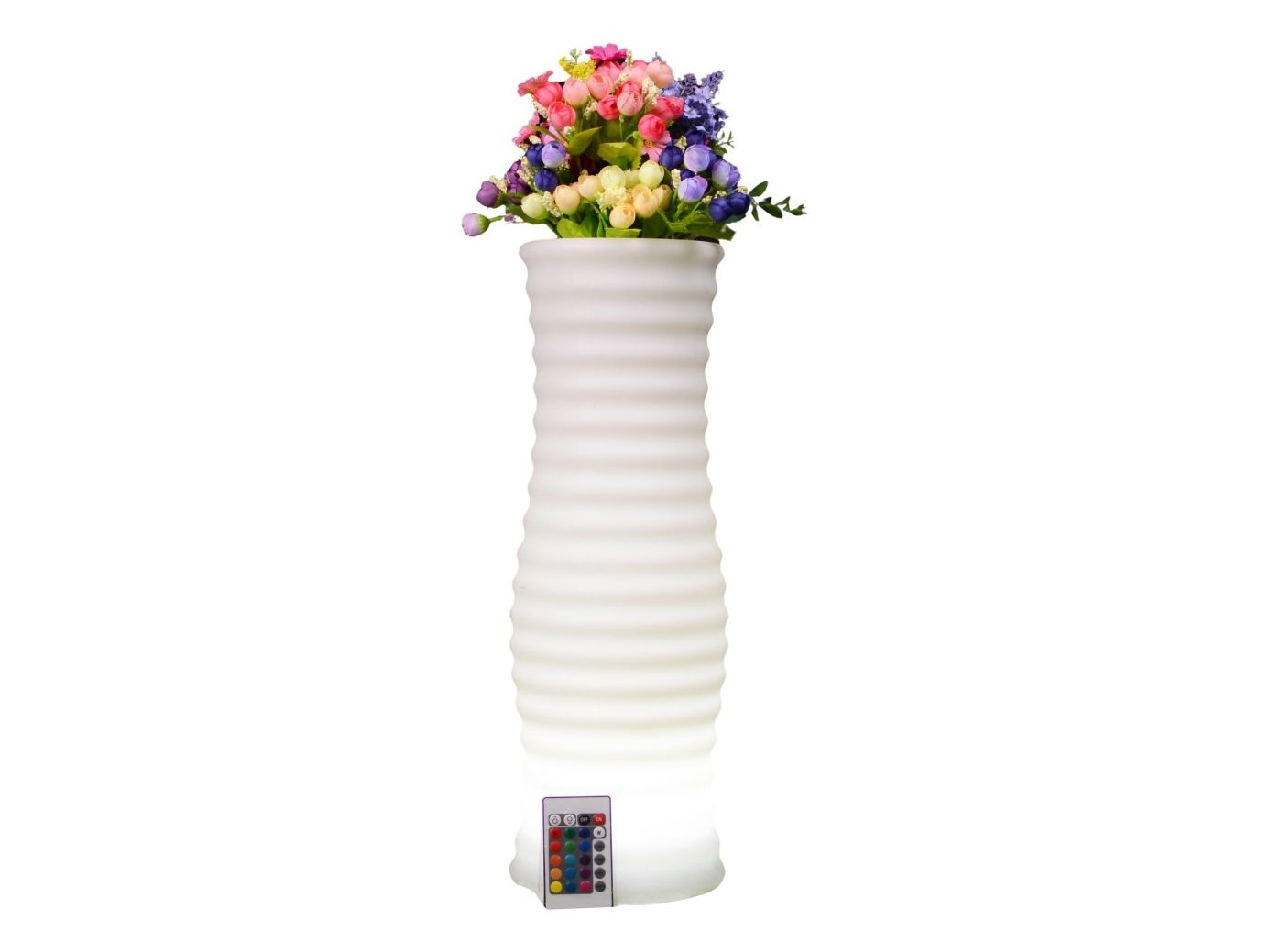 Techly I-LED FLOWERPOT, Hvid, Plast, 4 m, Flere, 16,8 cm, 500 mm