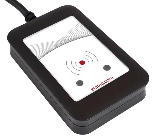 Elatec TWN4 MultiTech 2 LF HF - Option P - NFC-læser/RFID-læser/skriver - USB - 125 KHz / 13.56 MHz - sort