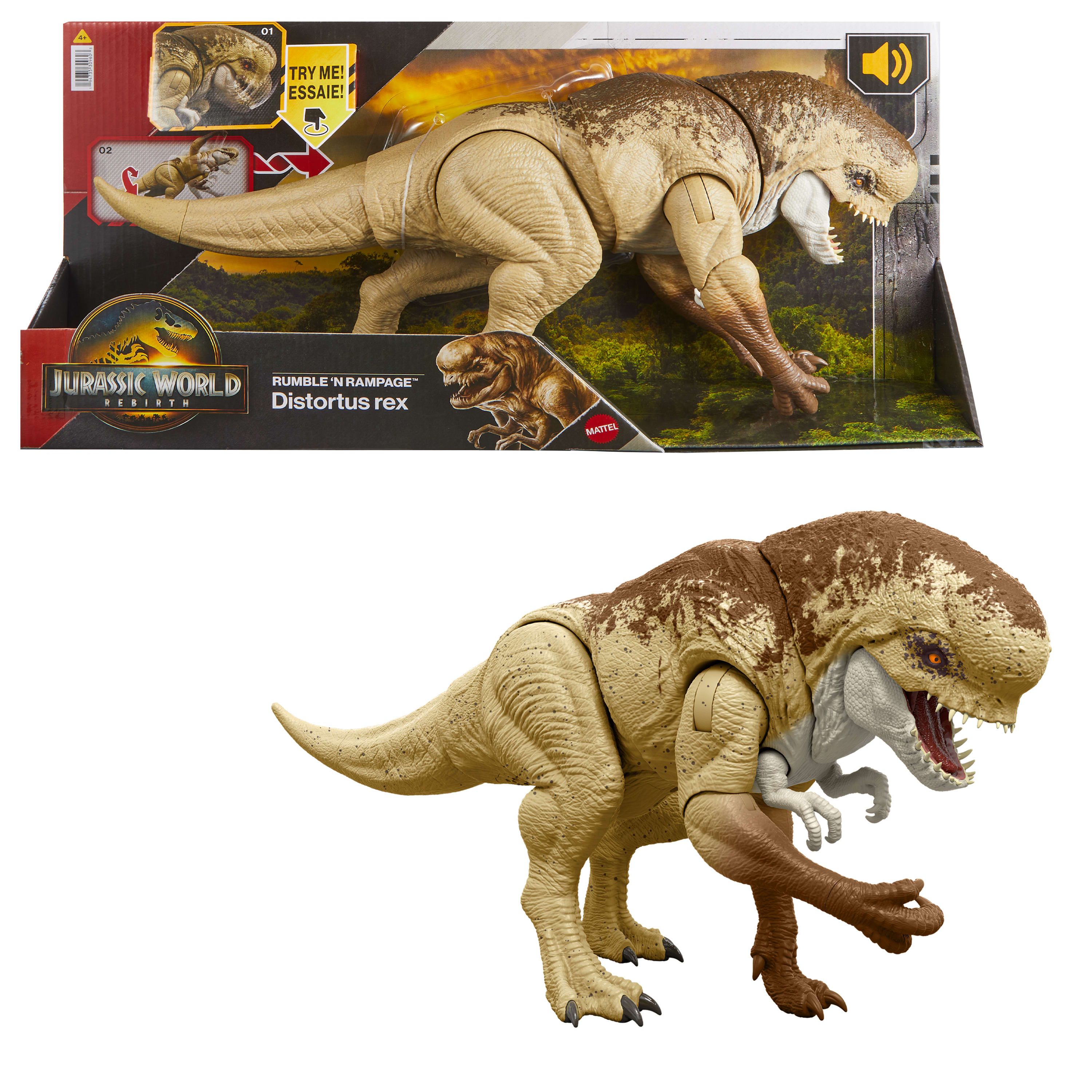 Jurassic World - Rebirth - Distortus Rex - Rumble N Rampage - Mattel