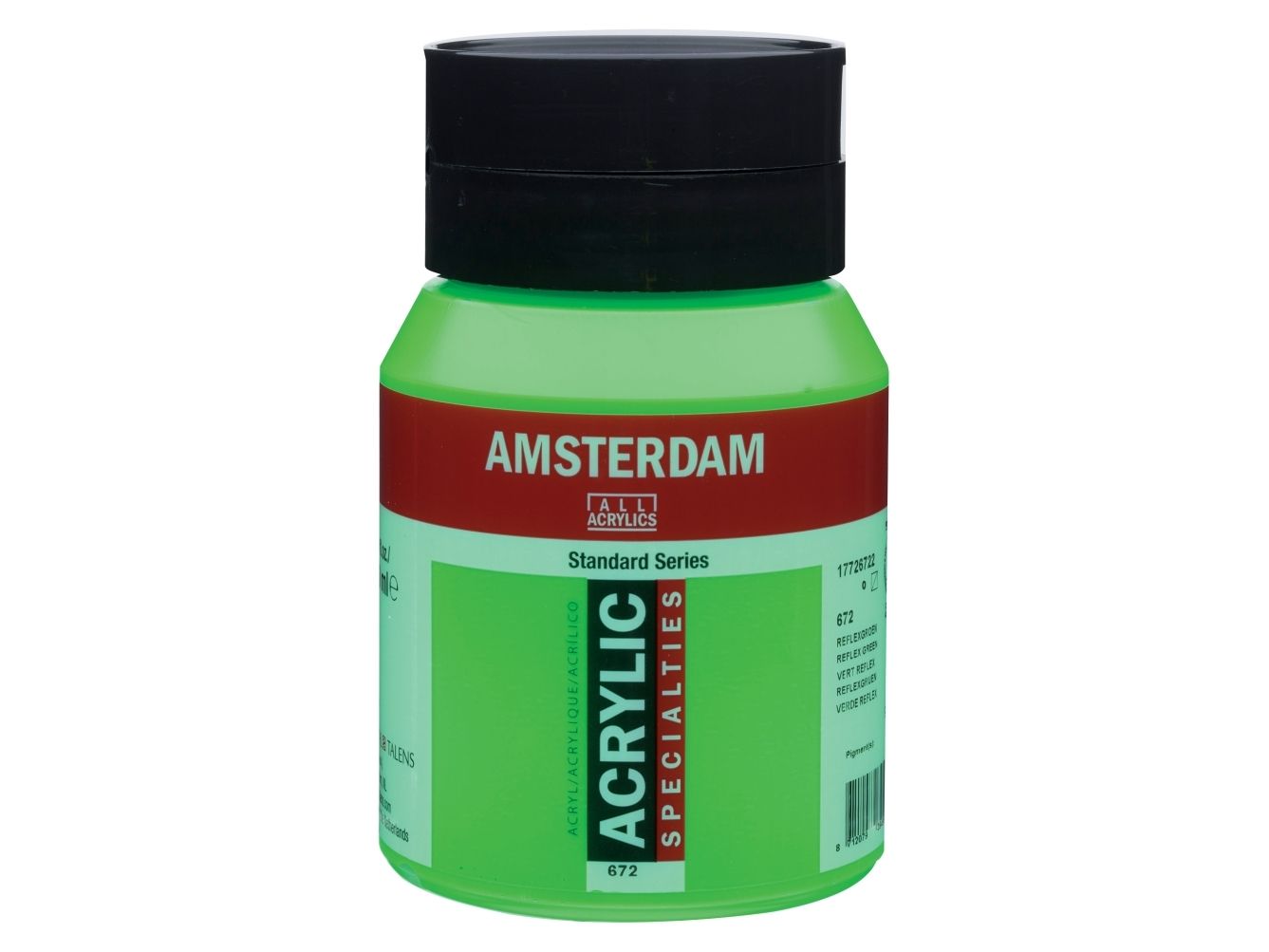 Amsterdam Standard Series akrylburk 672 Reflex Green | Skola & Hobby - Konstmaterial - Akryl & Akvareller | GameStuff