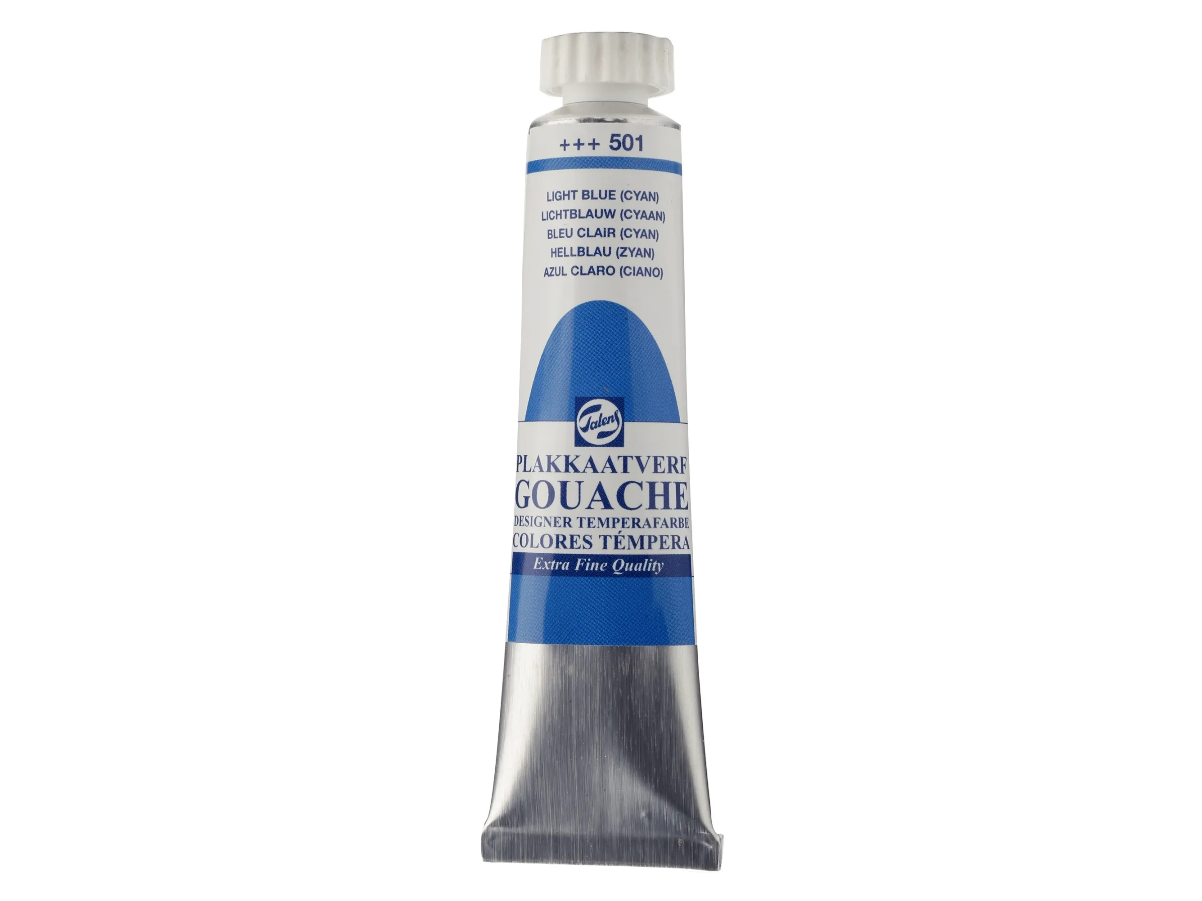 Talens Gouache Extra Fine Quality Tube Light Blue (Cyan) 501 | Skola & Hobby - Konstmaterial - Gouache | GameStuff