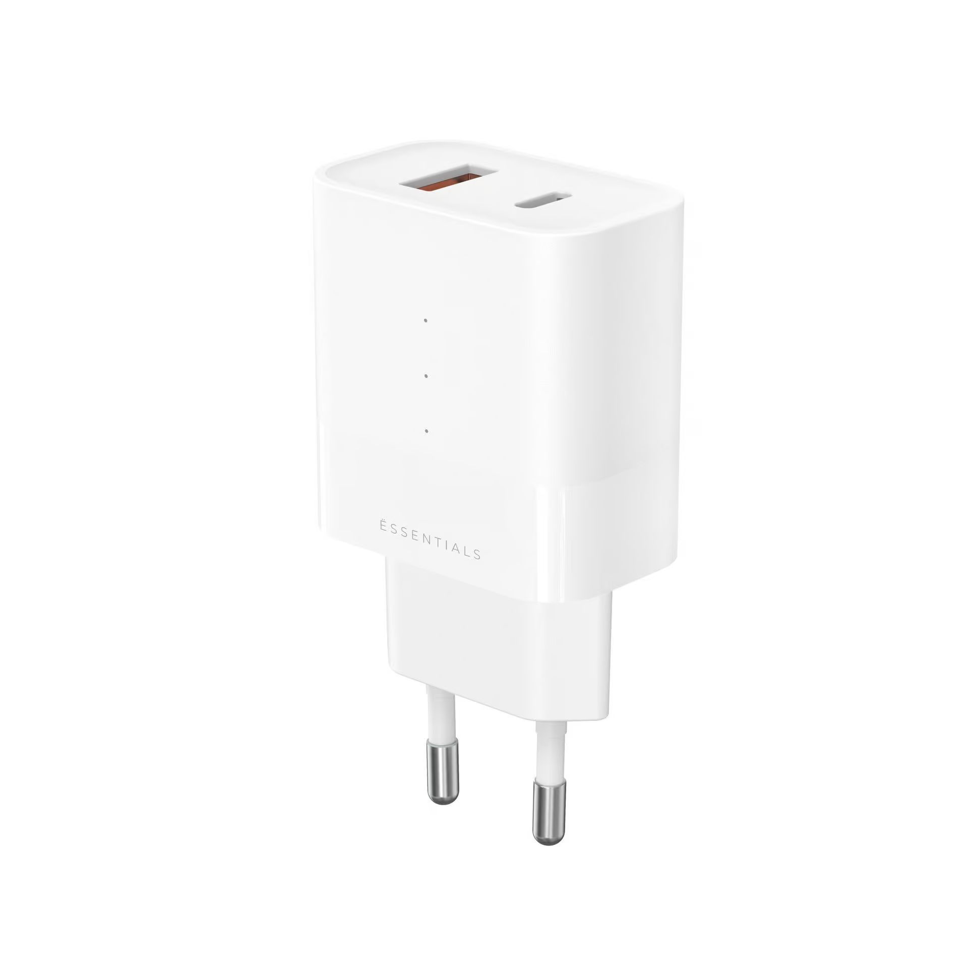 ËSSENTIALS 30W USB-A - USB-C power adapter