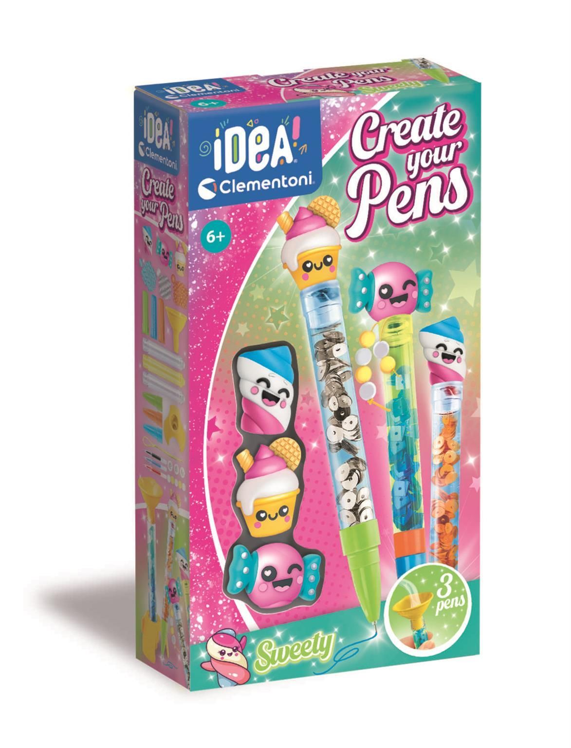 Clementoni Create Your Pens Sweety (3Er-Pack)